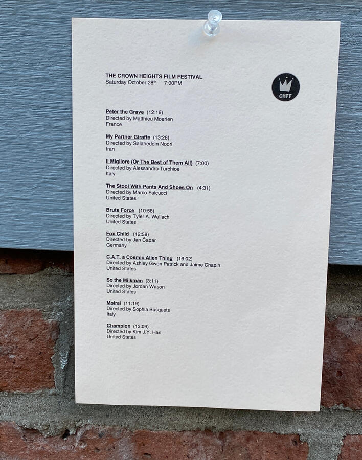 Crown Heights Film Fest 2023 Lineup